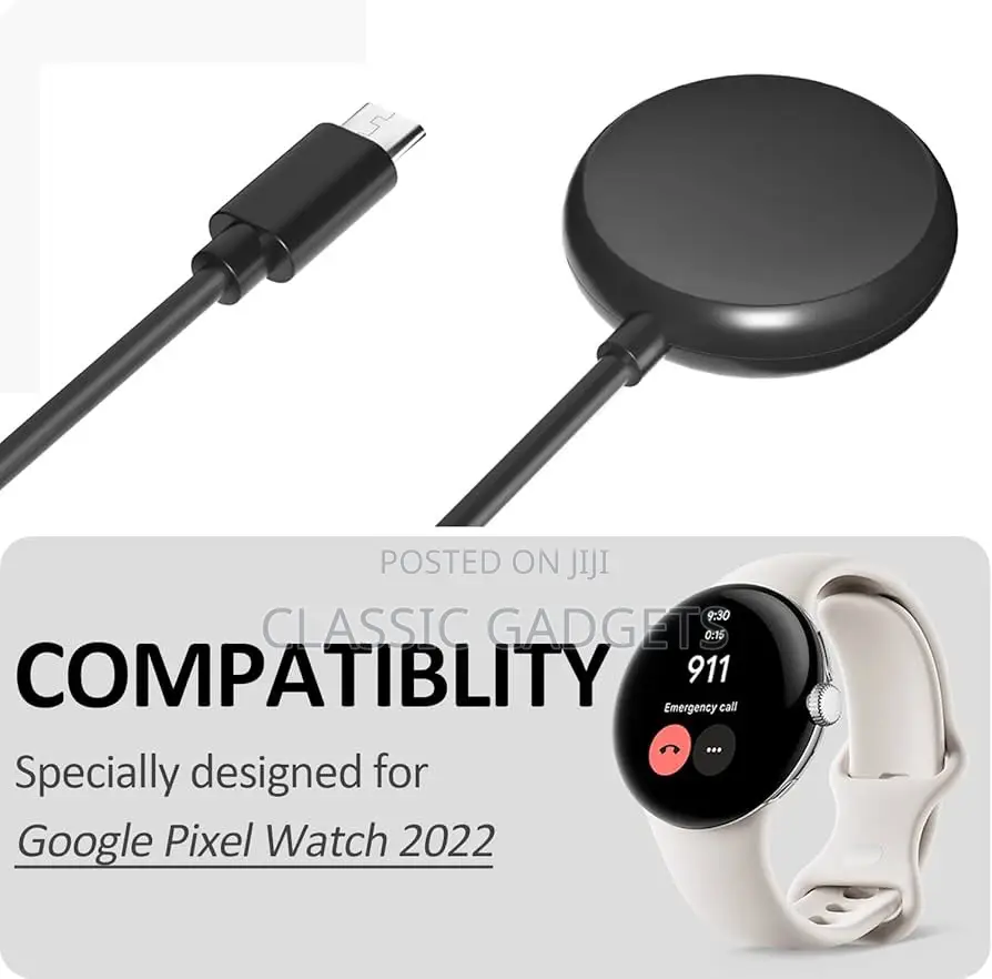 USB-C Fast Charger for Google Pixel Watch -Cable Dock