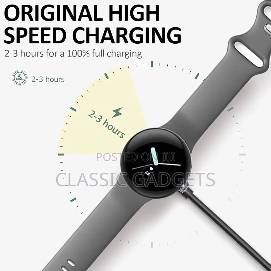 USB-C Fast Charger for Google Pixel Watch -Cable Dock