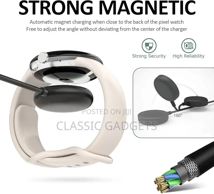 USB-C Fast Charger for Google Pixel Watch -Cable Dock