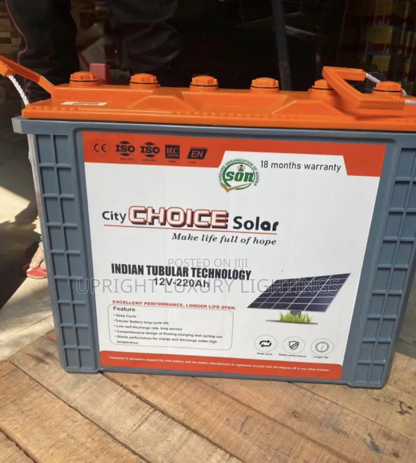 220ah City Choice Tubular Battery