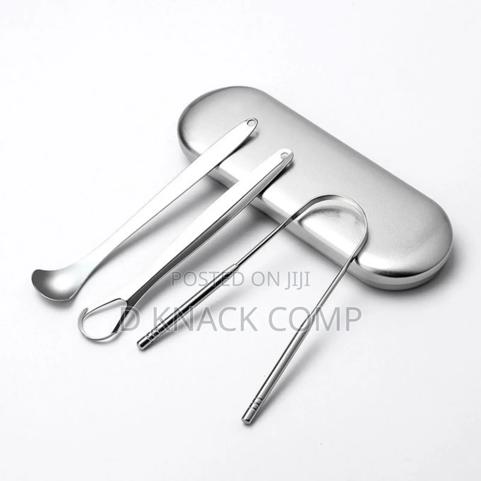 3 Set Tongue Scraper Stainless Steel Oral Cleaner