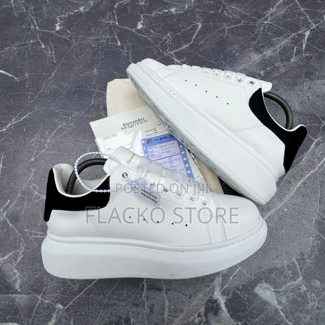 Original Alexander McQueen Leather Sneakers