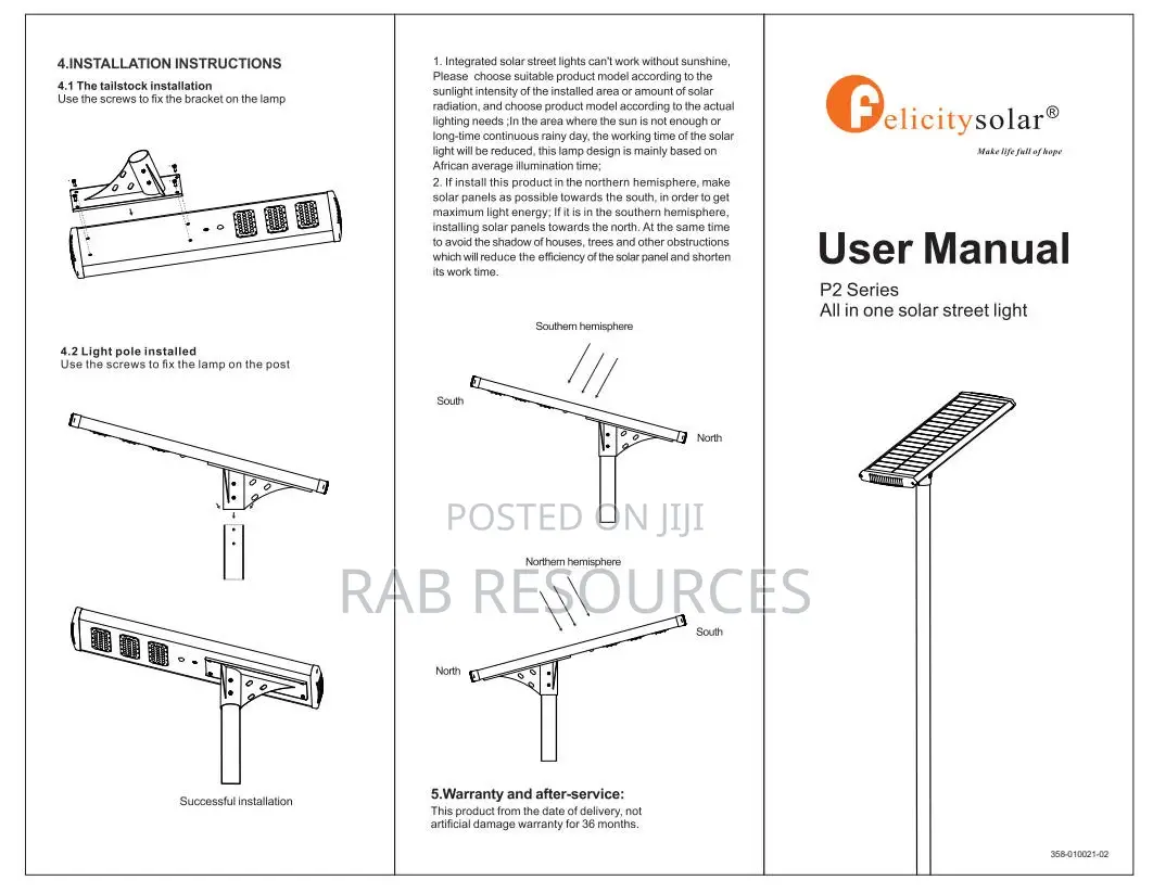 P2 80w Solar Street Light