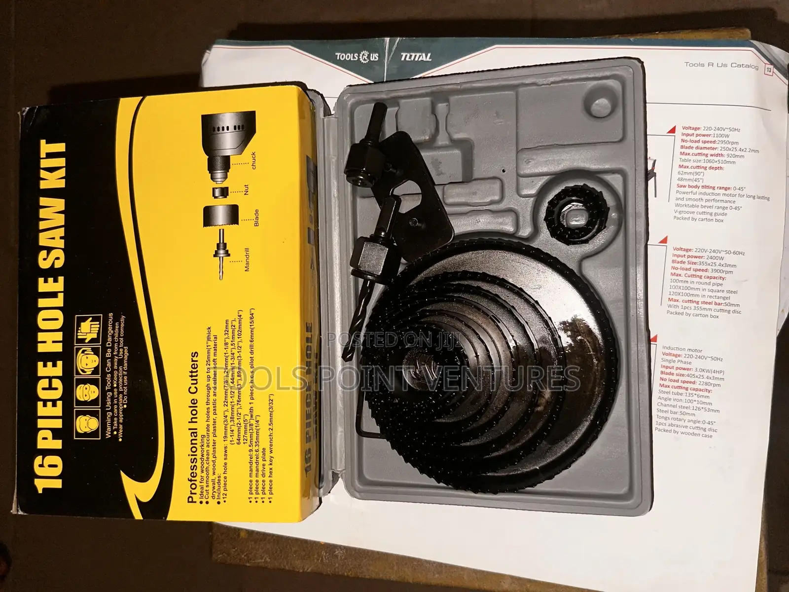 16 Piece Hole Saw Kit