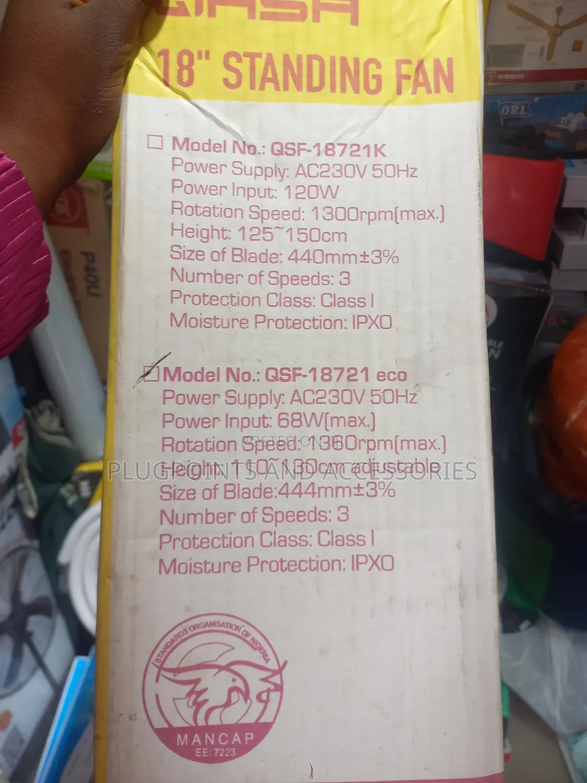 Qasa Stand Fan Eco
