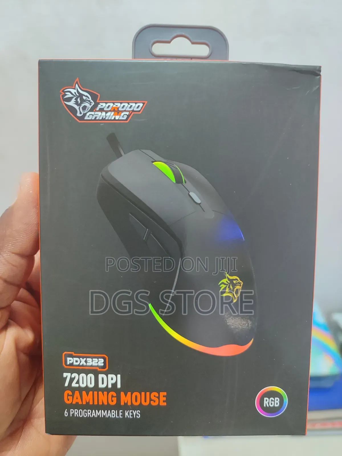 Porodo Gaming PDX 322 7200 DPL RGB Gaming Mouse6programmable