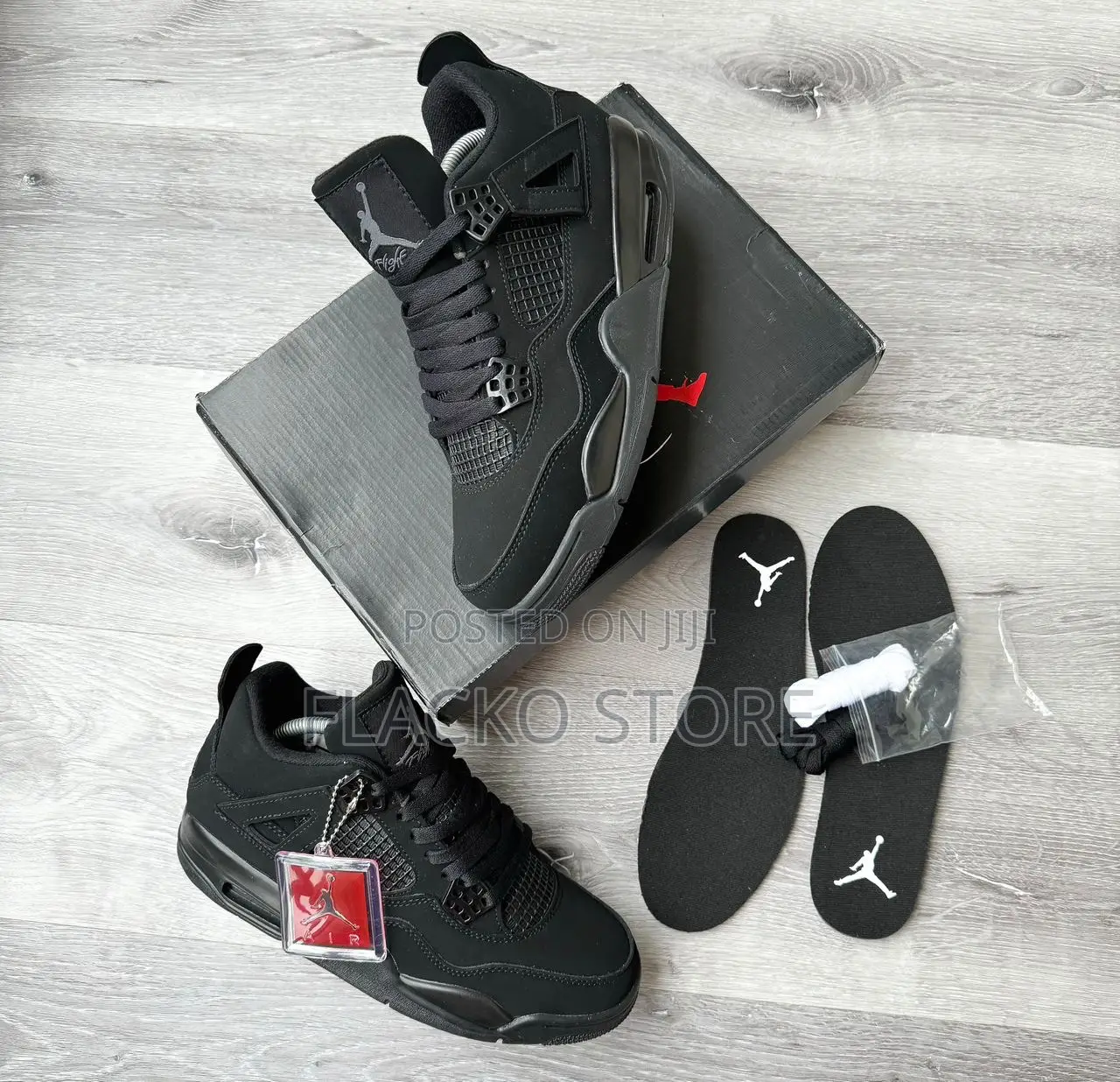 Original Air Jordan IV Retro Og Black Cat Sneakers