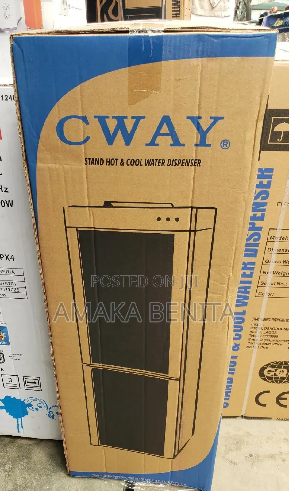 Cway Water Dispenser With Fridge