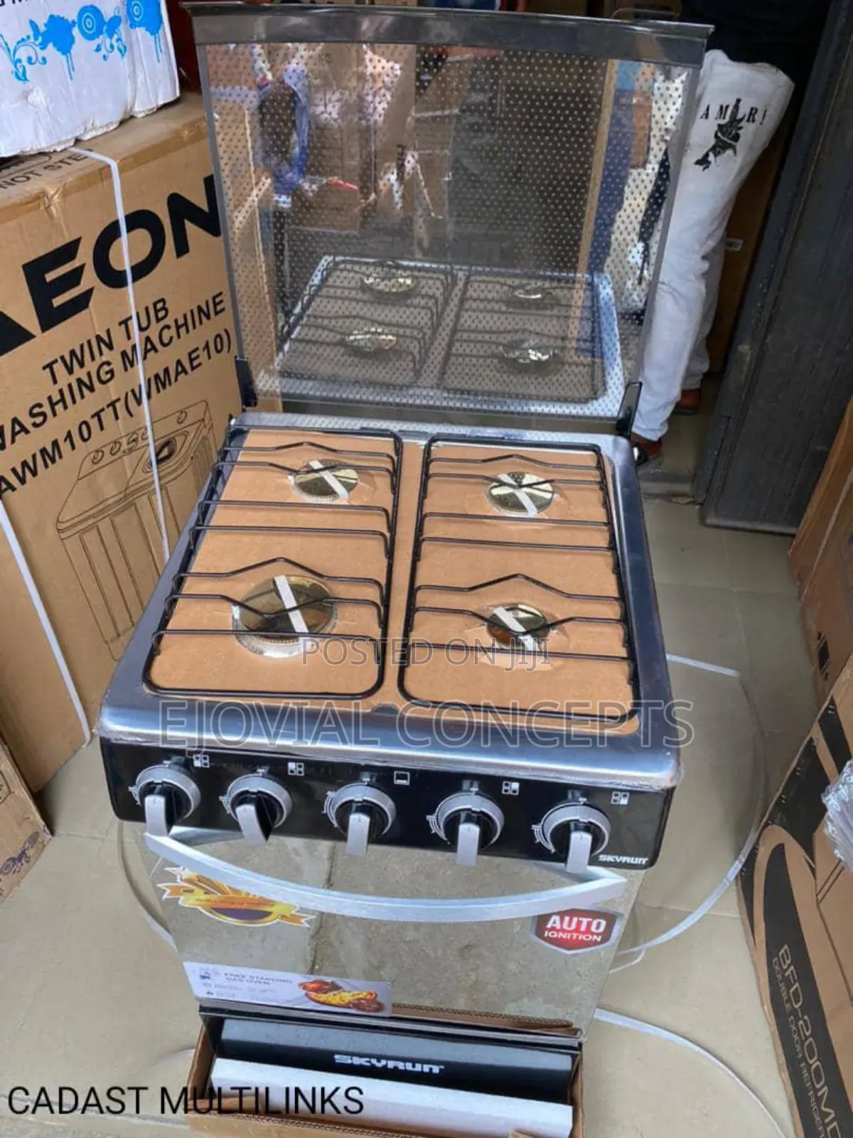 Skyrun 4 Burner Gas Cooker With Oven