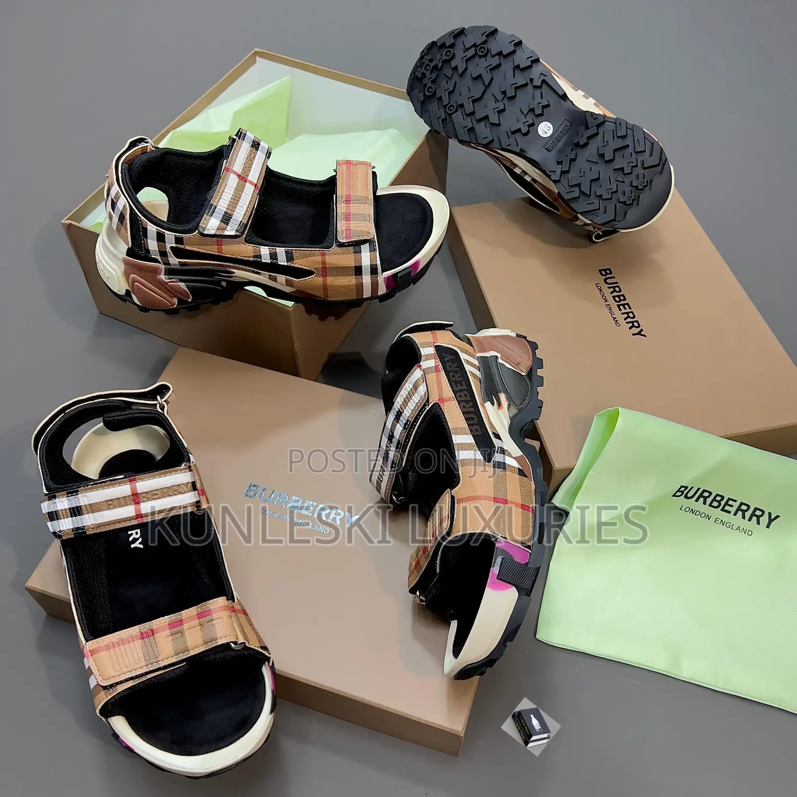 Original Burberry Luxury Sandals