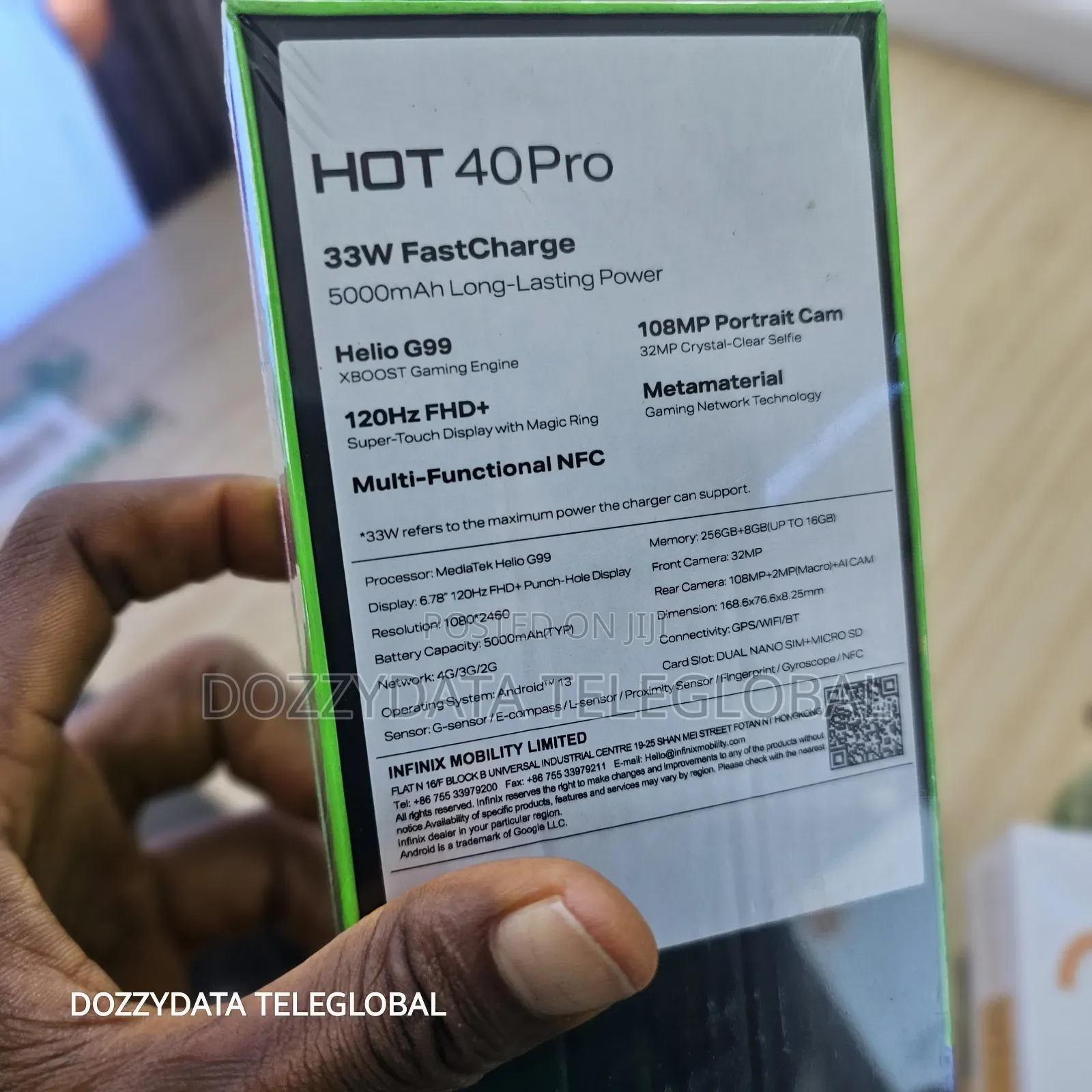 New Infinix Hot 40 Pro 256 GB
