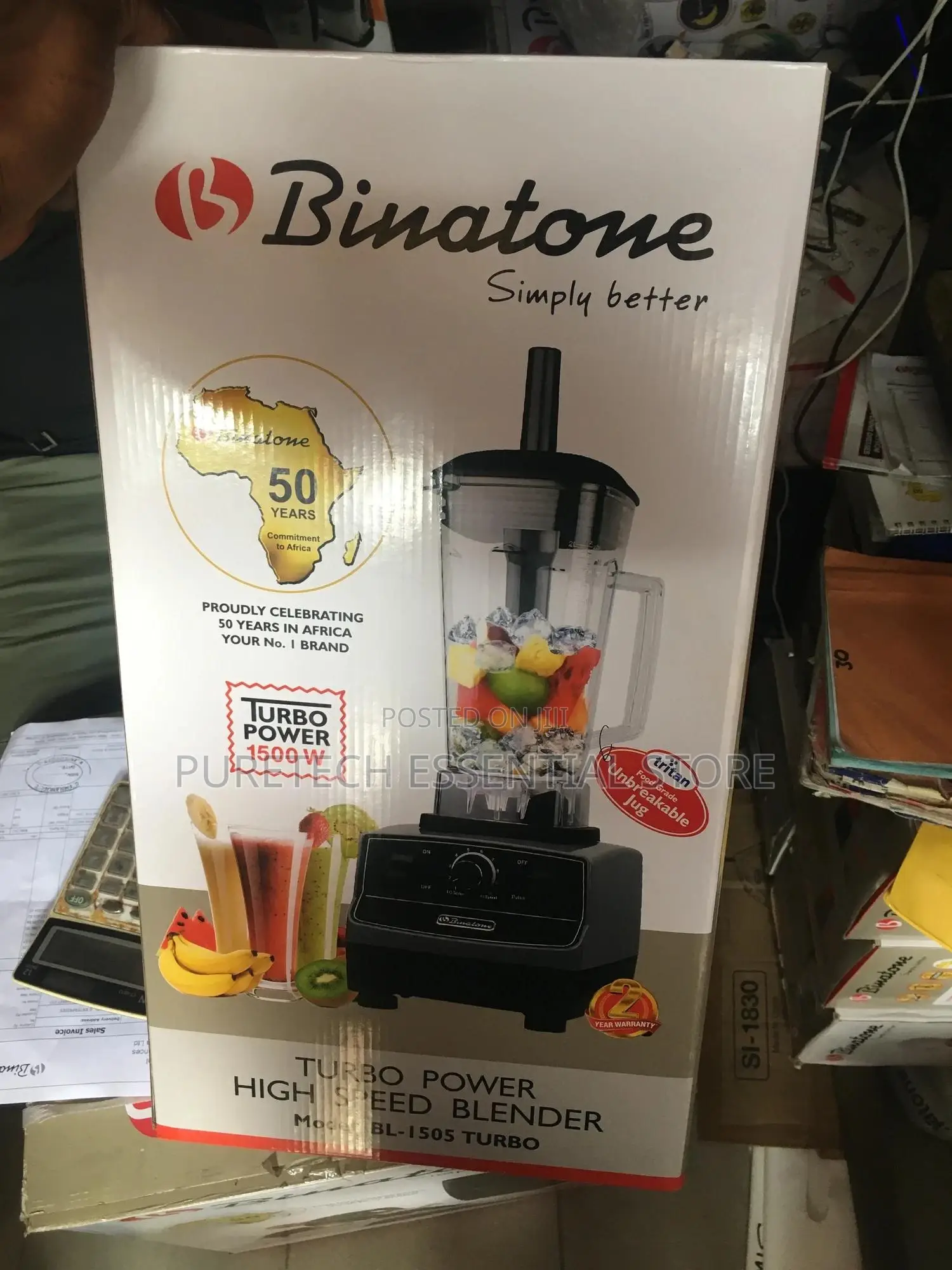 Binatone Heavy Duty Blender and Grinder Turbo 1500watt