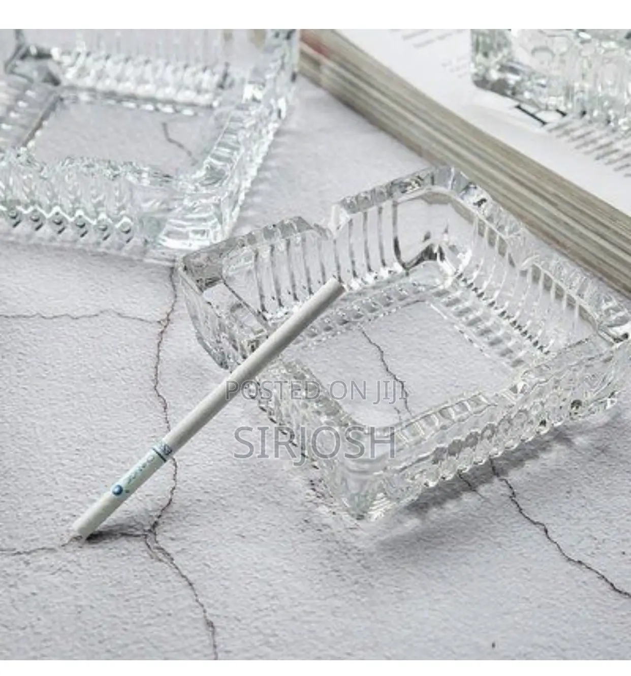 Crystal Glass Ash Tray