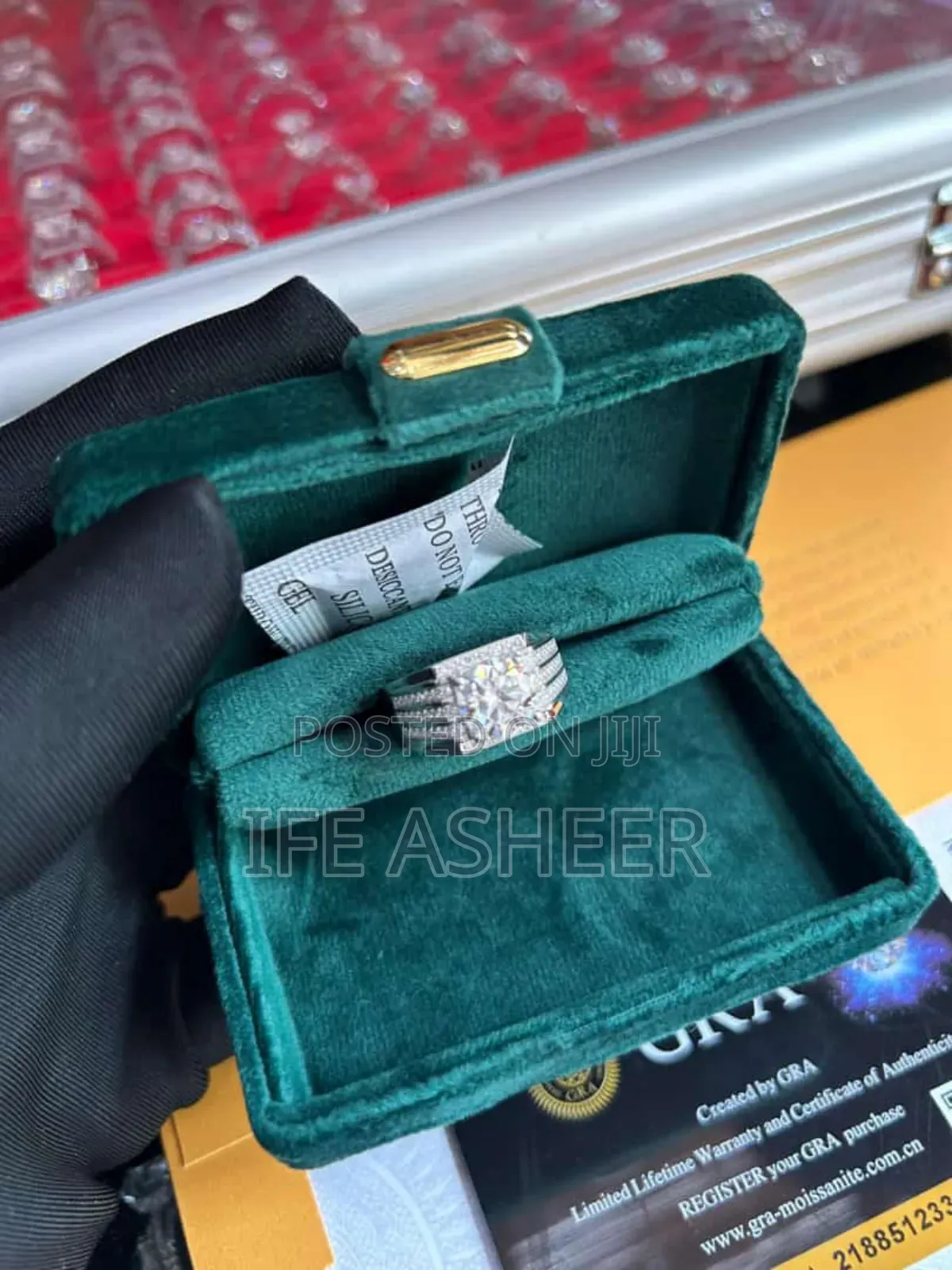5karat Mossanite Diamond Silver Ring 010