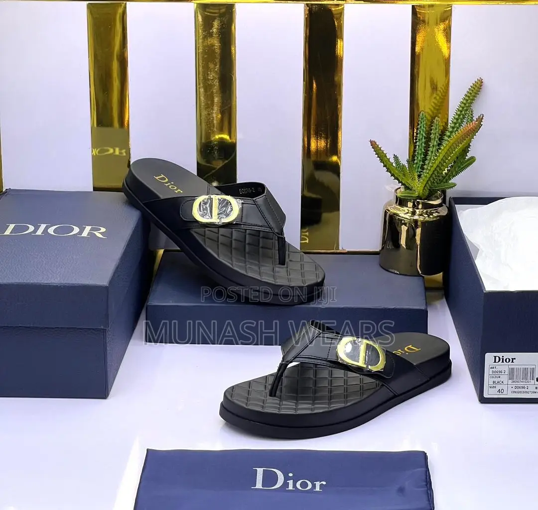 Dior Leather Slipers