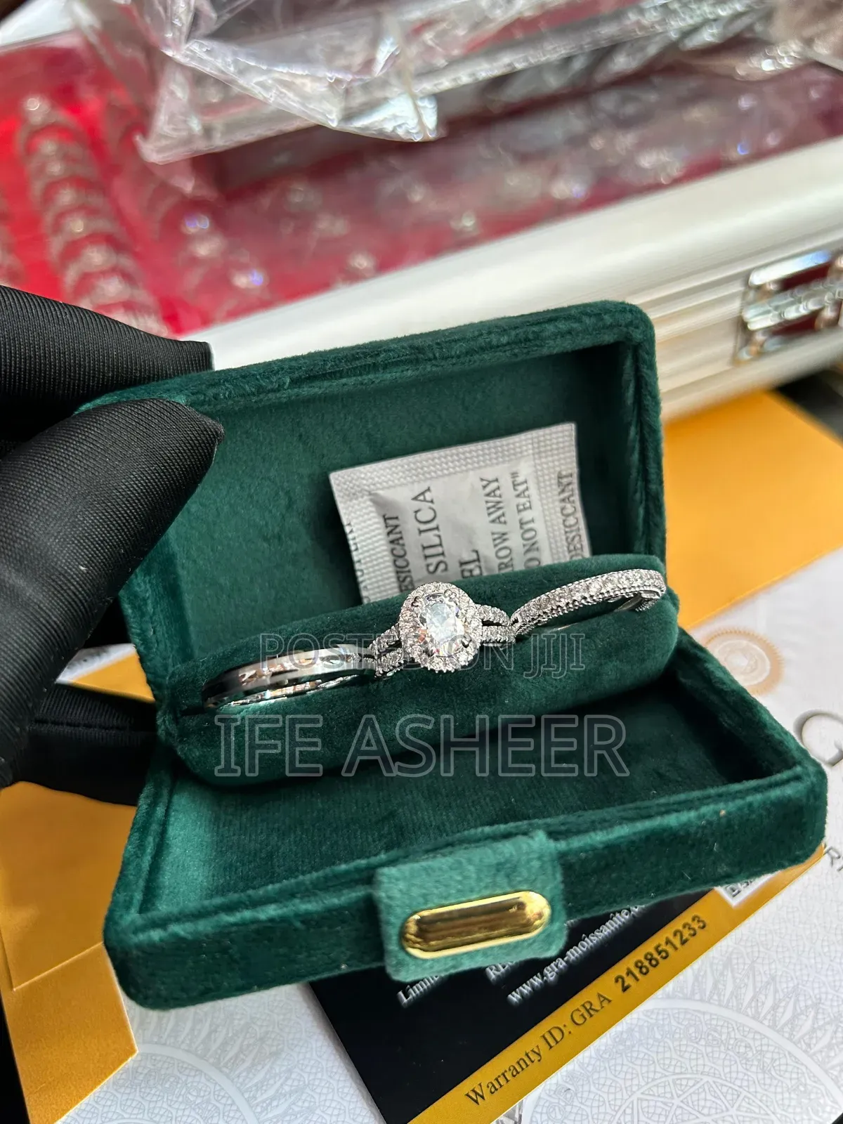 925 Couples Set of Wedding Ring 0017 - Silver