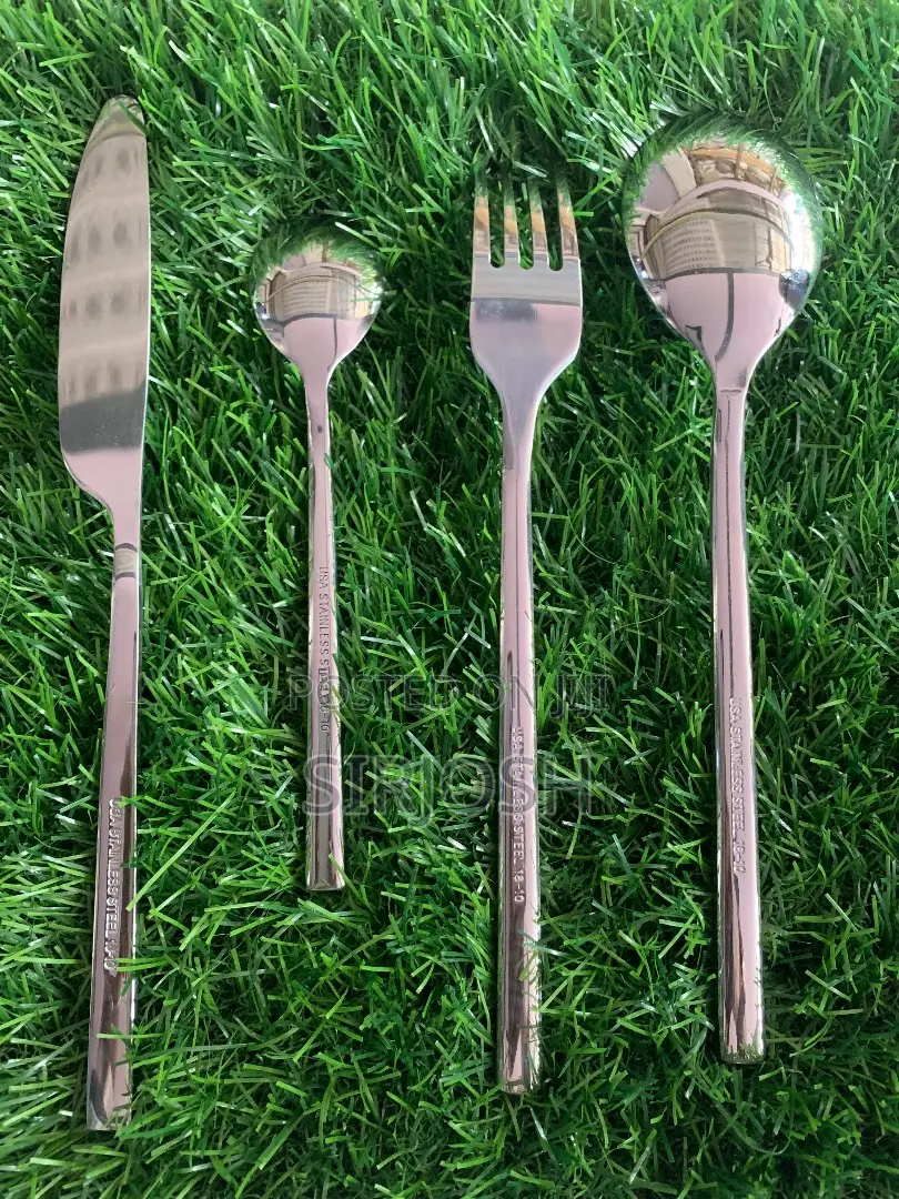 USA Silver Spoon and Fork