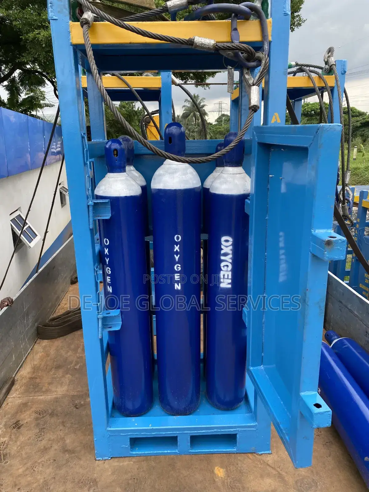 Oxygen Offshore Gas Rack Standard Quality Rack of 6 Bottles