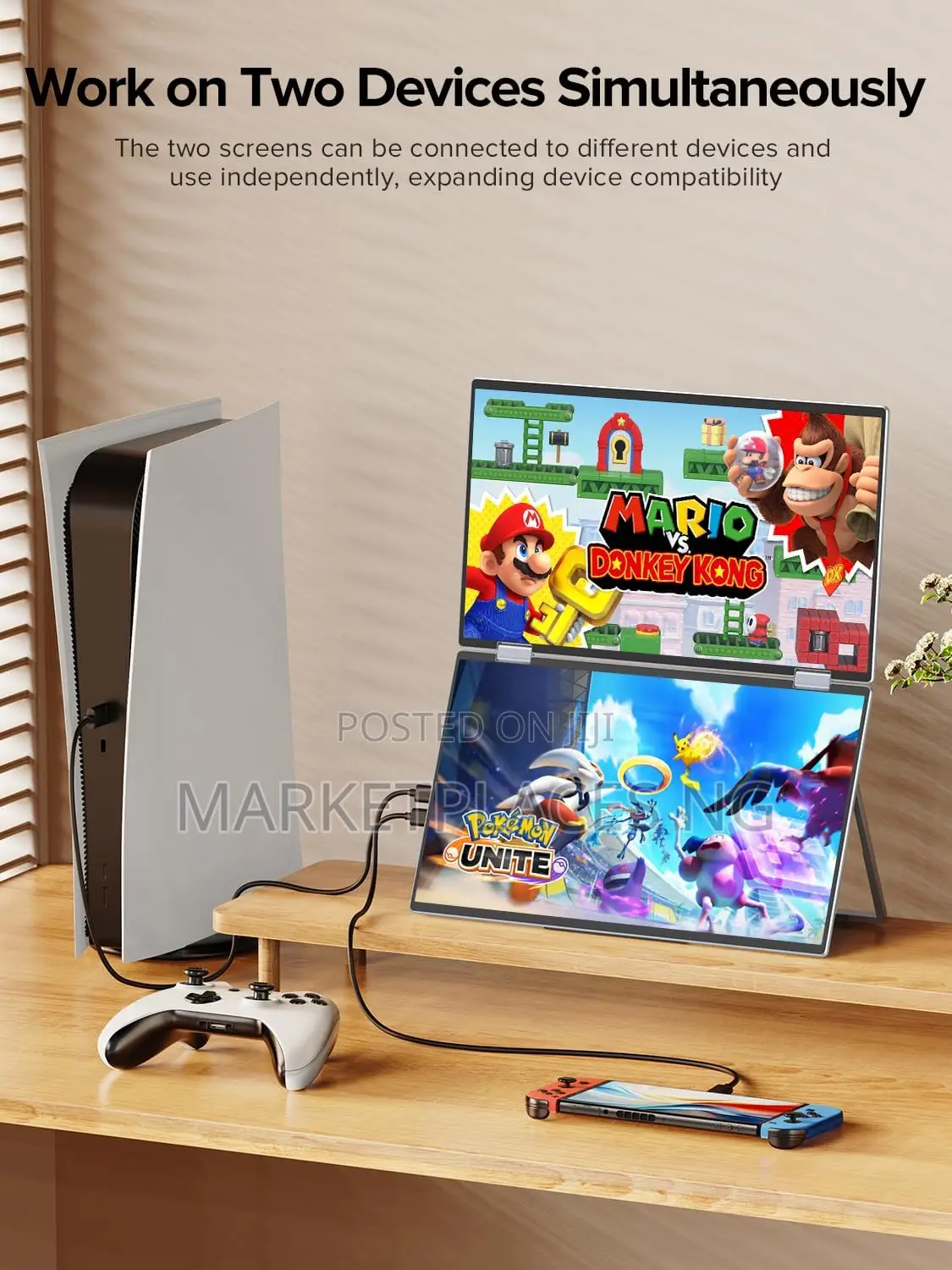 UPERFECT Delta Dual Screen Folding Portable Monitor