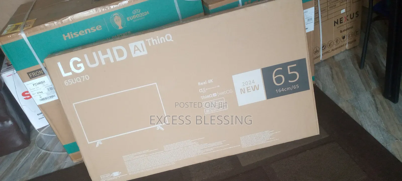 Lg 65 Inches Smart Tv+Youtube And Netflix -65uq70