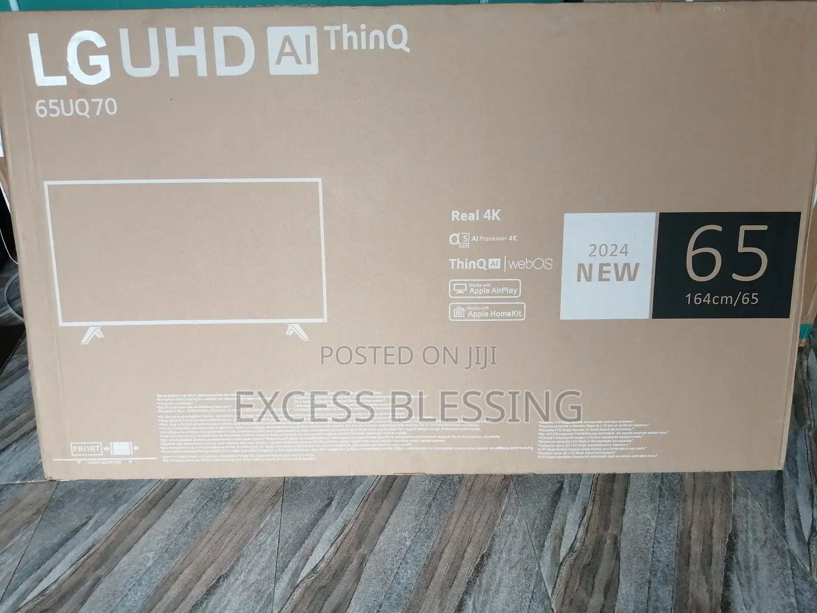 LG Smart 65" Frameless Tv+Mira-Cast_65uq70