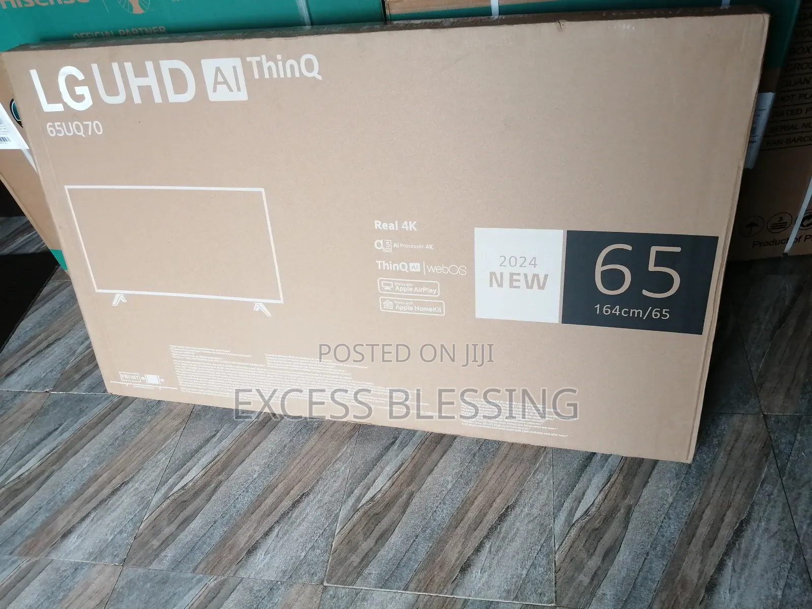 Frameless LG 65" Smart Tv+Netflix_65uq70