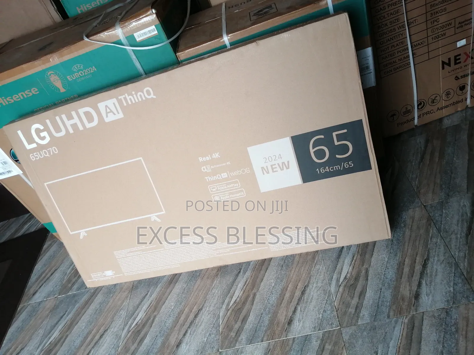 LG 65" Frameless Smart Tv+ Youtube and Bluetooth_65uq70
