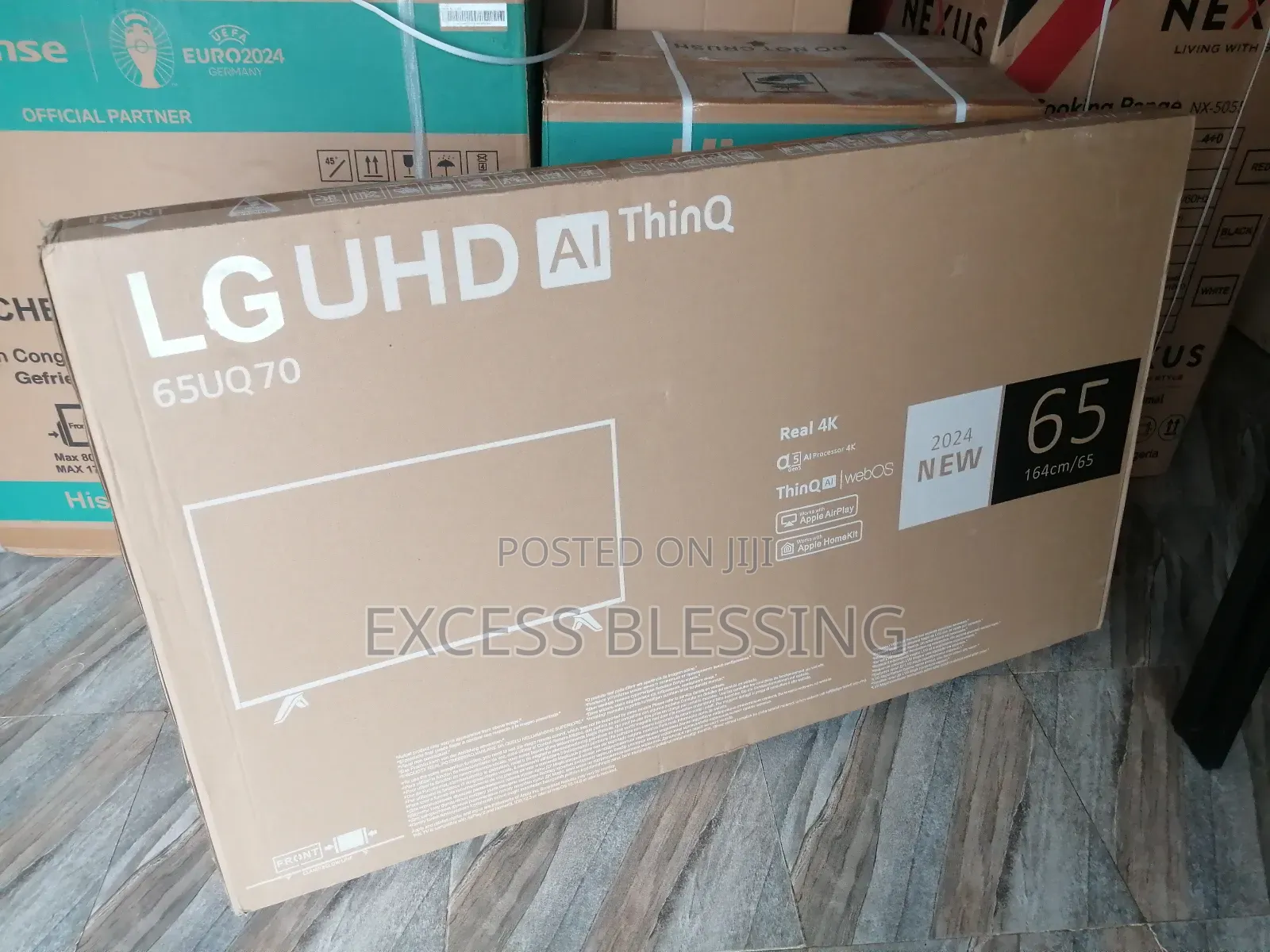 New LG Smart 65" Television+Mira-Cast_65uq70