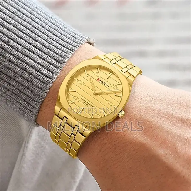 Luxury Steel Slim Men’S Bracelet Strap Unique Wrist Watch