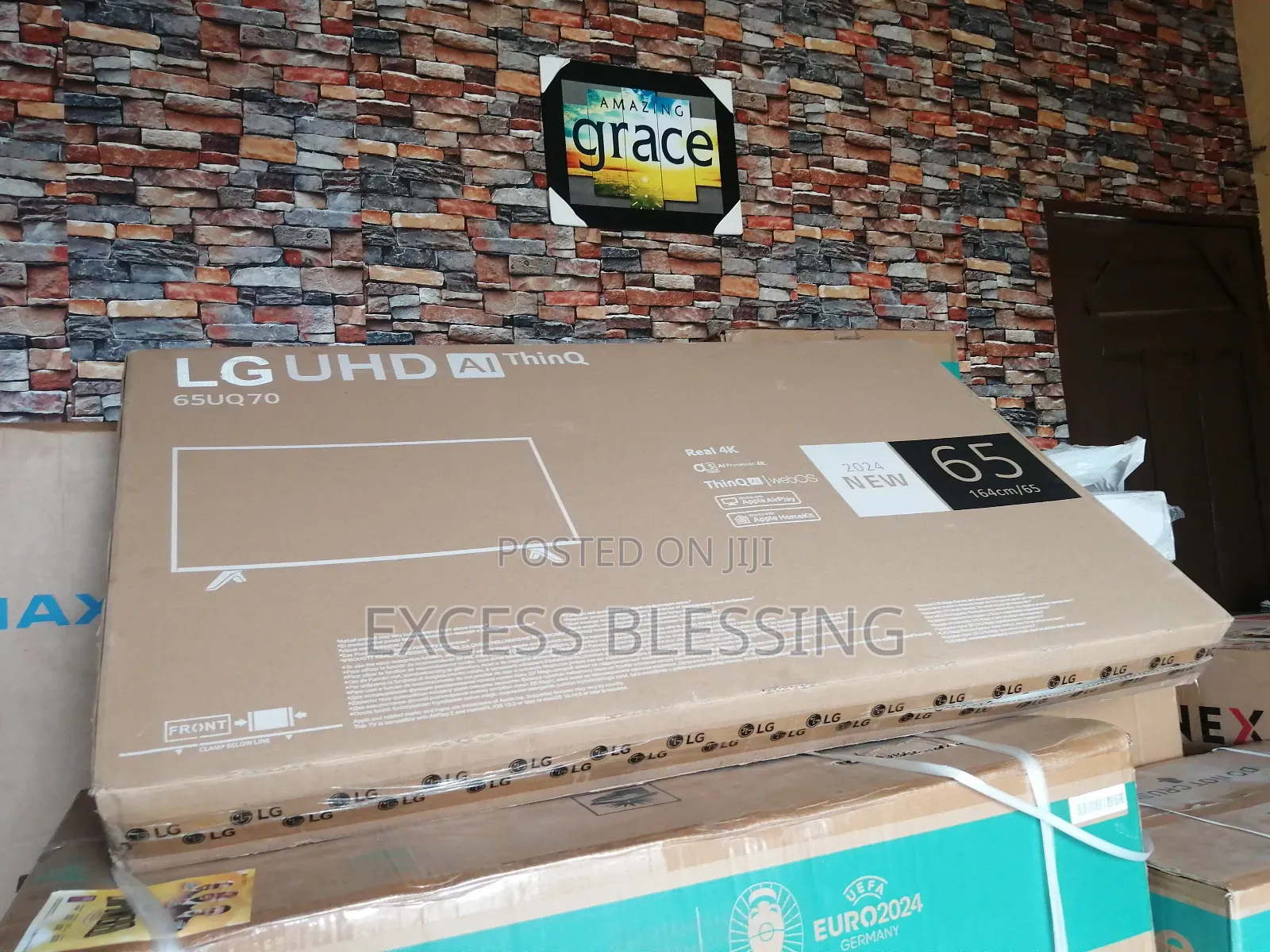 Brand New LG Frameless Smart 65" Tv+Mira-Cast-65uq70