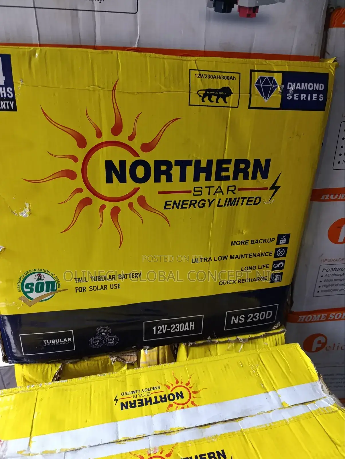 12 V, 230ah Northern Star Tubular Battery