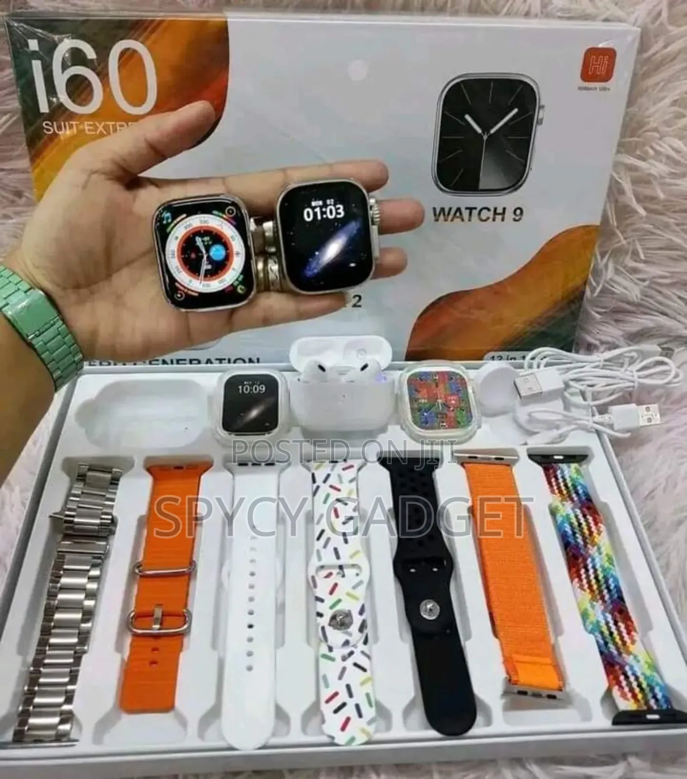 New I60 Suit Extreme 12 in 1 Set Smart Watch Big 2.3inch HD
