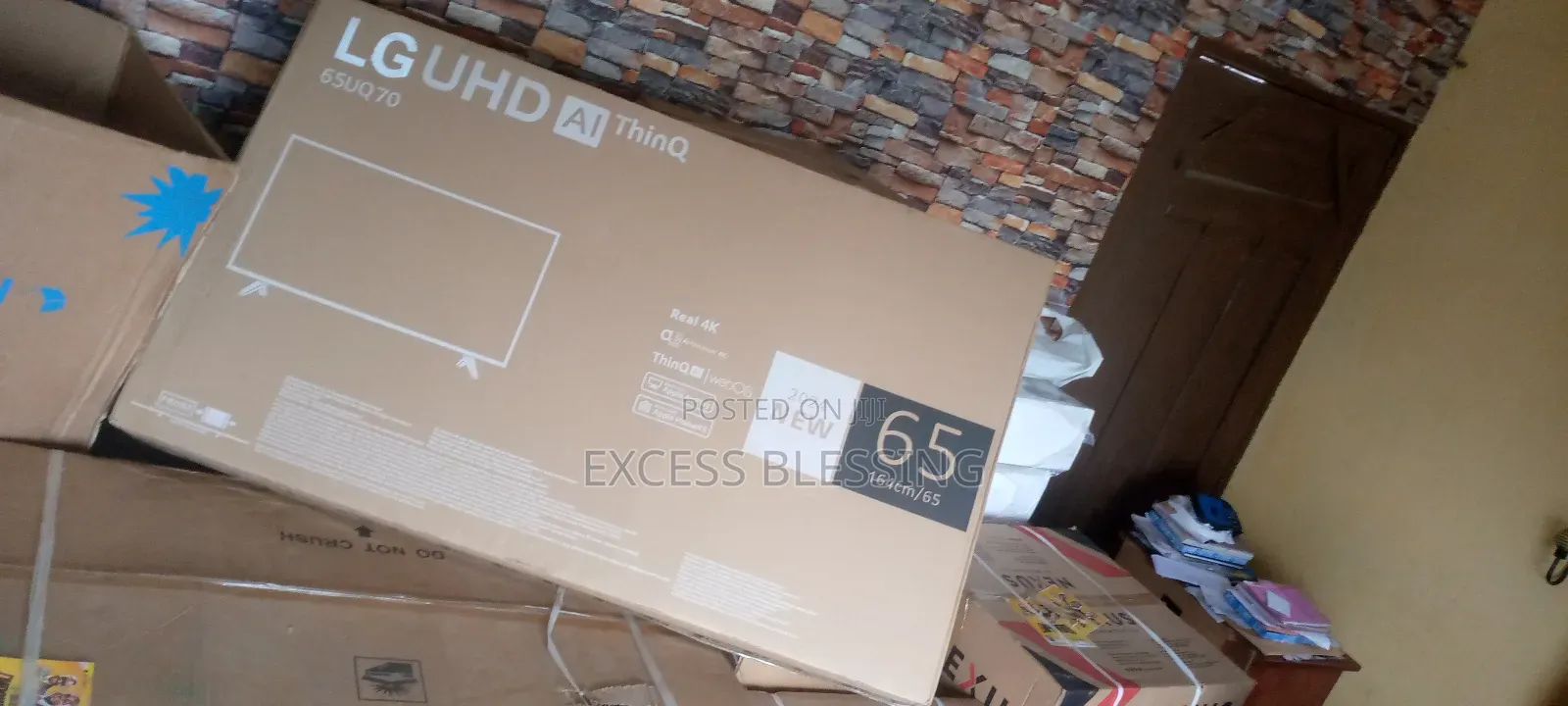 New Quality LG 65" Frameless Smart TV+Netflix_65uq70