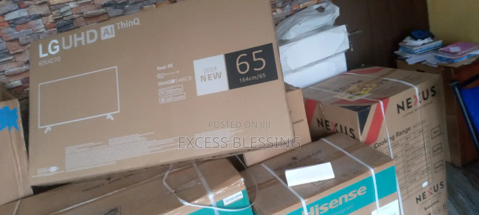 Original Frameless LG Smart 65" Television+ Netflix -65uq70