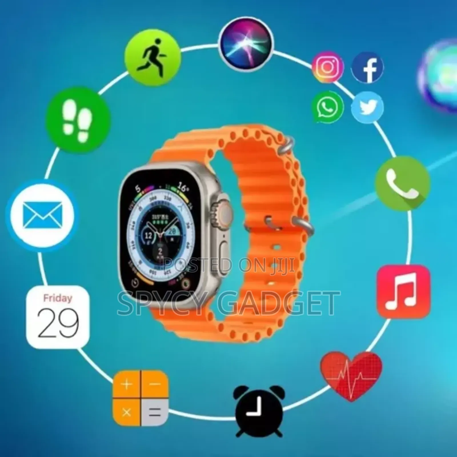 X8 Smart Watch With Earbud Wireless Charger