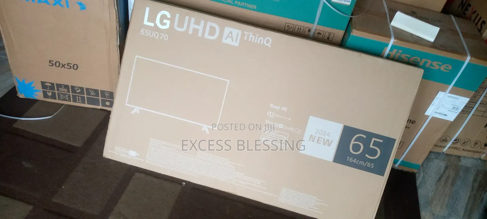 Brand New LG 65" Quality Smart Tv+Mira-cast_65uq70