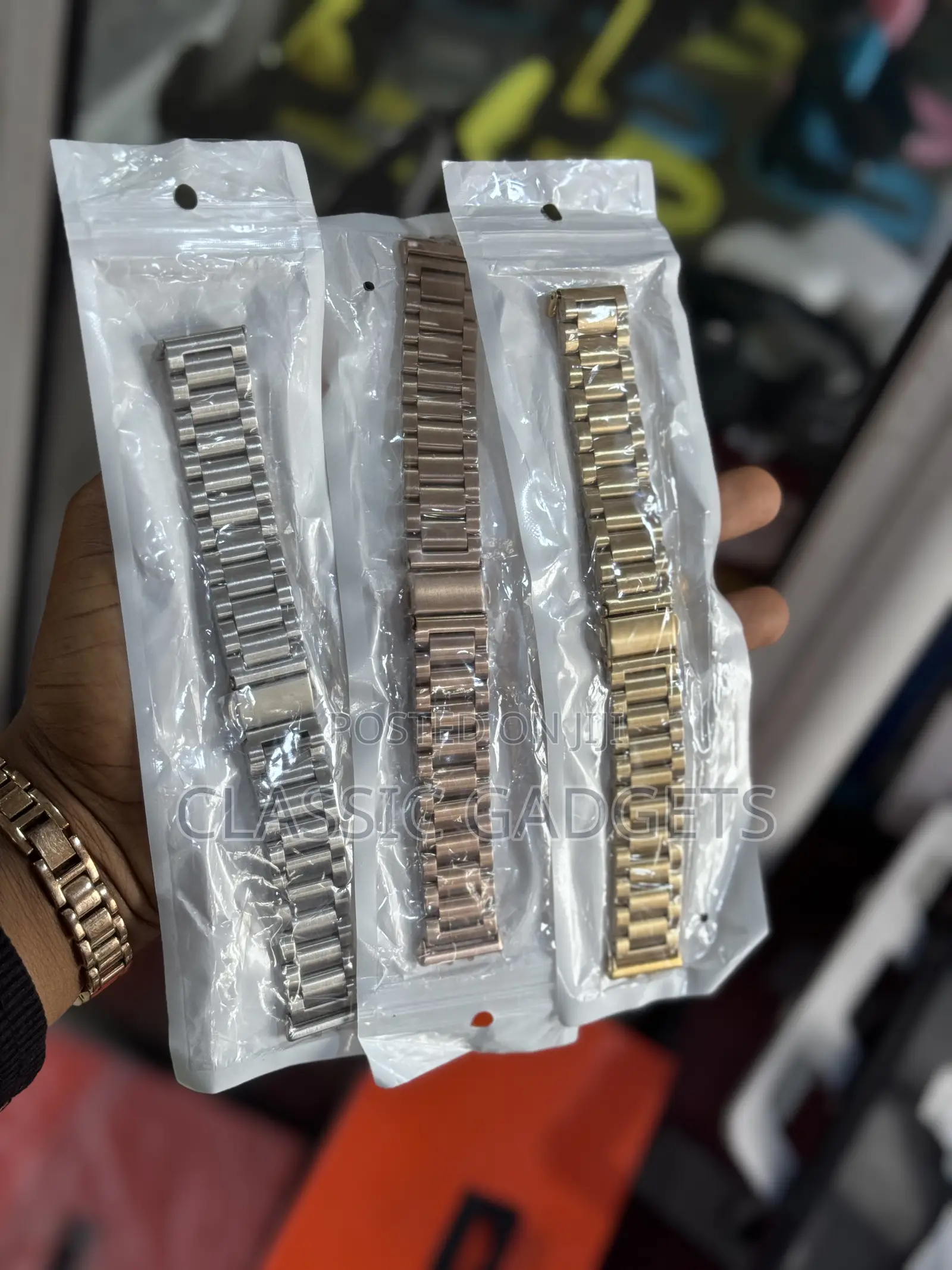 Stainless Steel Metal Chain Strap for Galaxy Fit 3