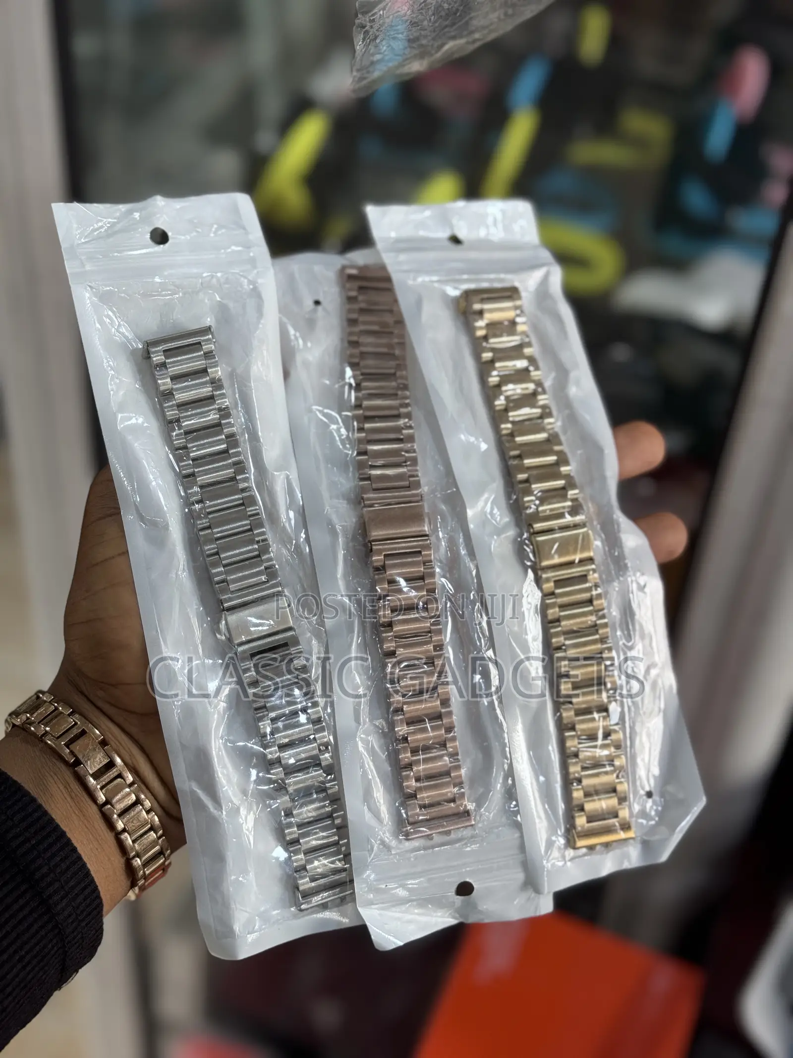 Stainless Steel Metal Chain Strap for Galaxy Fit 3