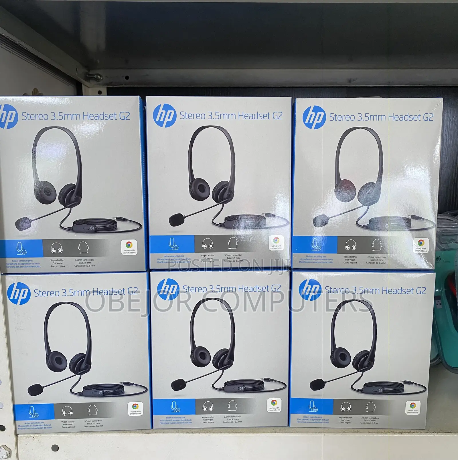 Hp Stereo 3.5mm G2 Headset With Noise Cancelling Microphone