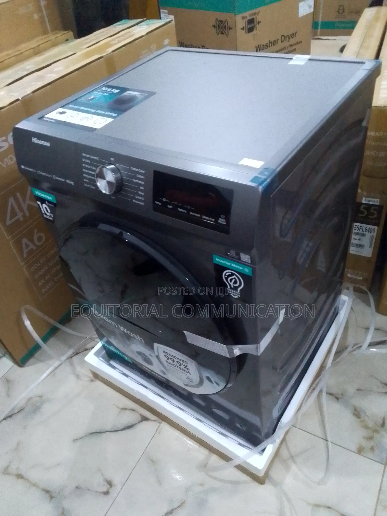 Most Selling 10kg Hisense Front Load Wash an Dry Washing