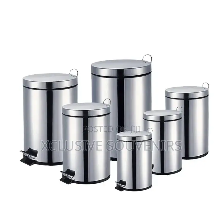 3liters Stainless Steel Trash Can With Lid and Foot Pedal