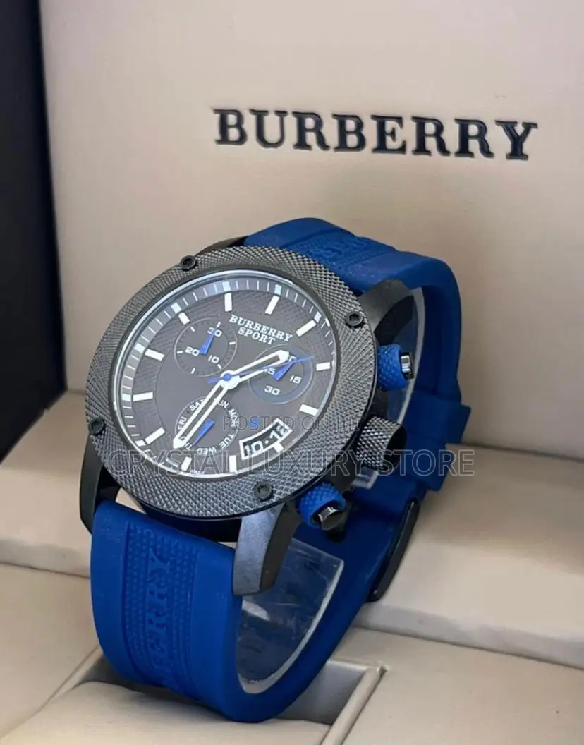 Burberry Quality Luxury Rubber Strap Wristwatch