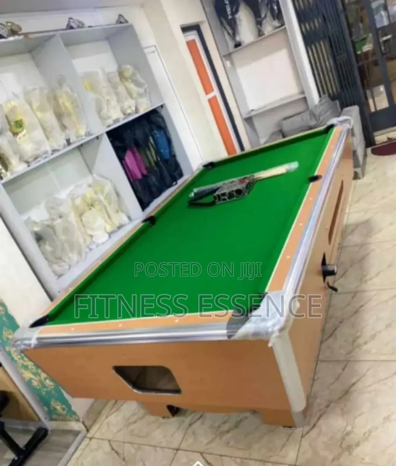 Green Felt Marble Snooker Table