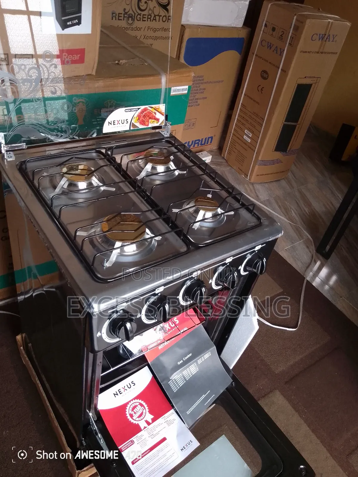 New 4 Burners Nexus 50/50 Standing Gas Cooker_nx50/55