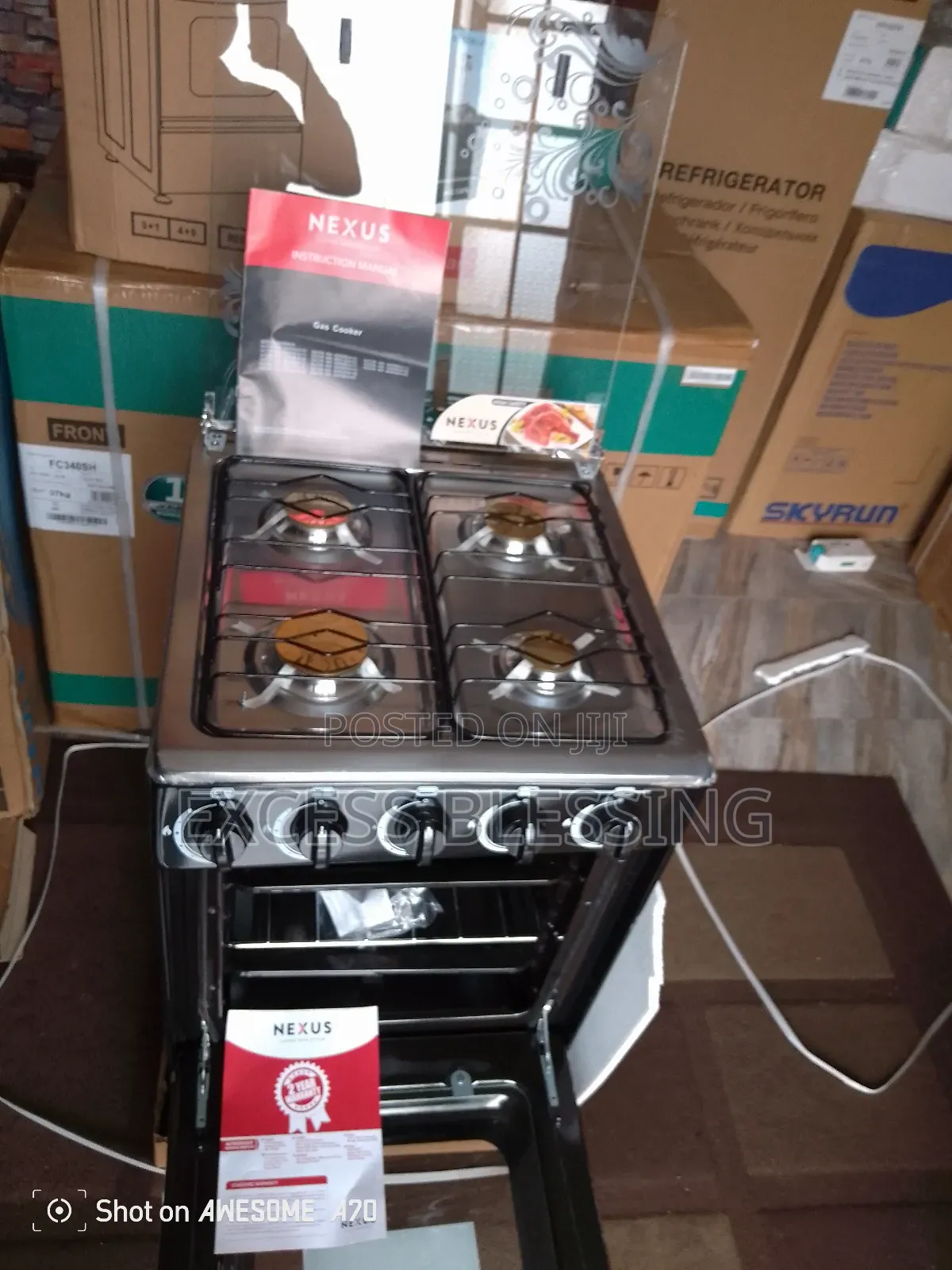 Brand New 50/50 4 Burners Standing Gas Cooker_nx50/56