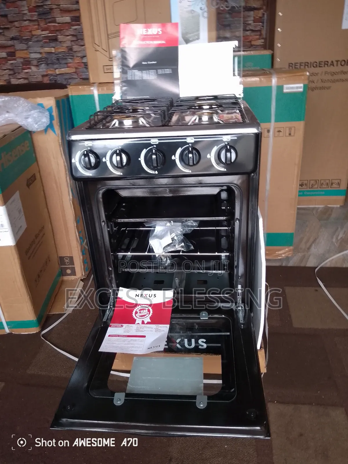 Original Nexus 50/50 4 Burners Standing Gas Cooker Nx-50/55
