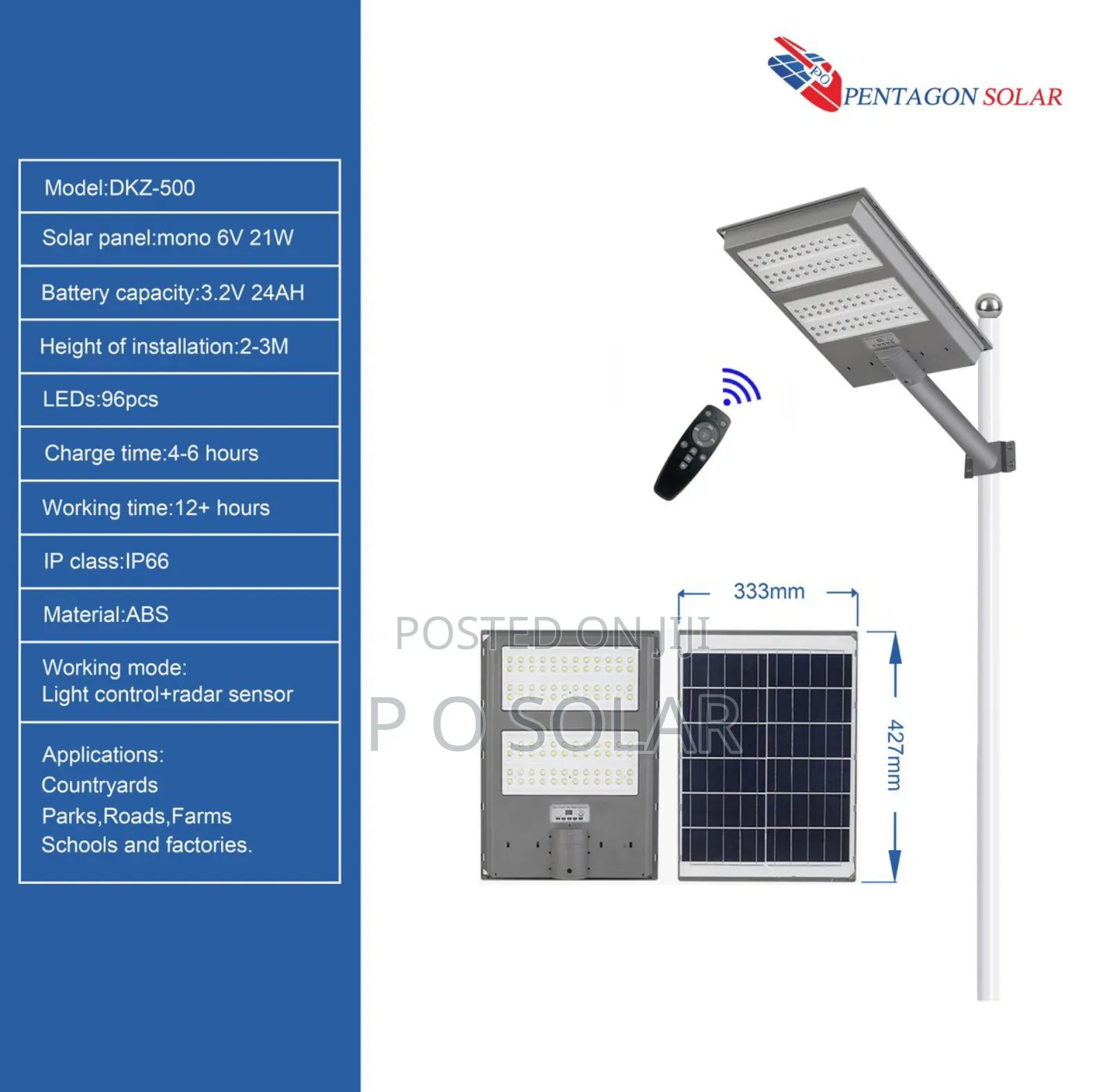 2 Bold Eyes Pre Industrial All in One Solar Solar Light