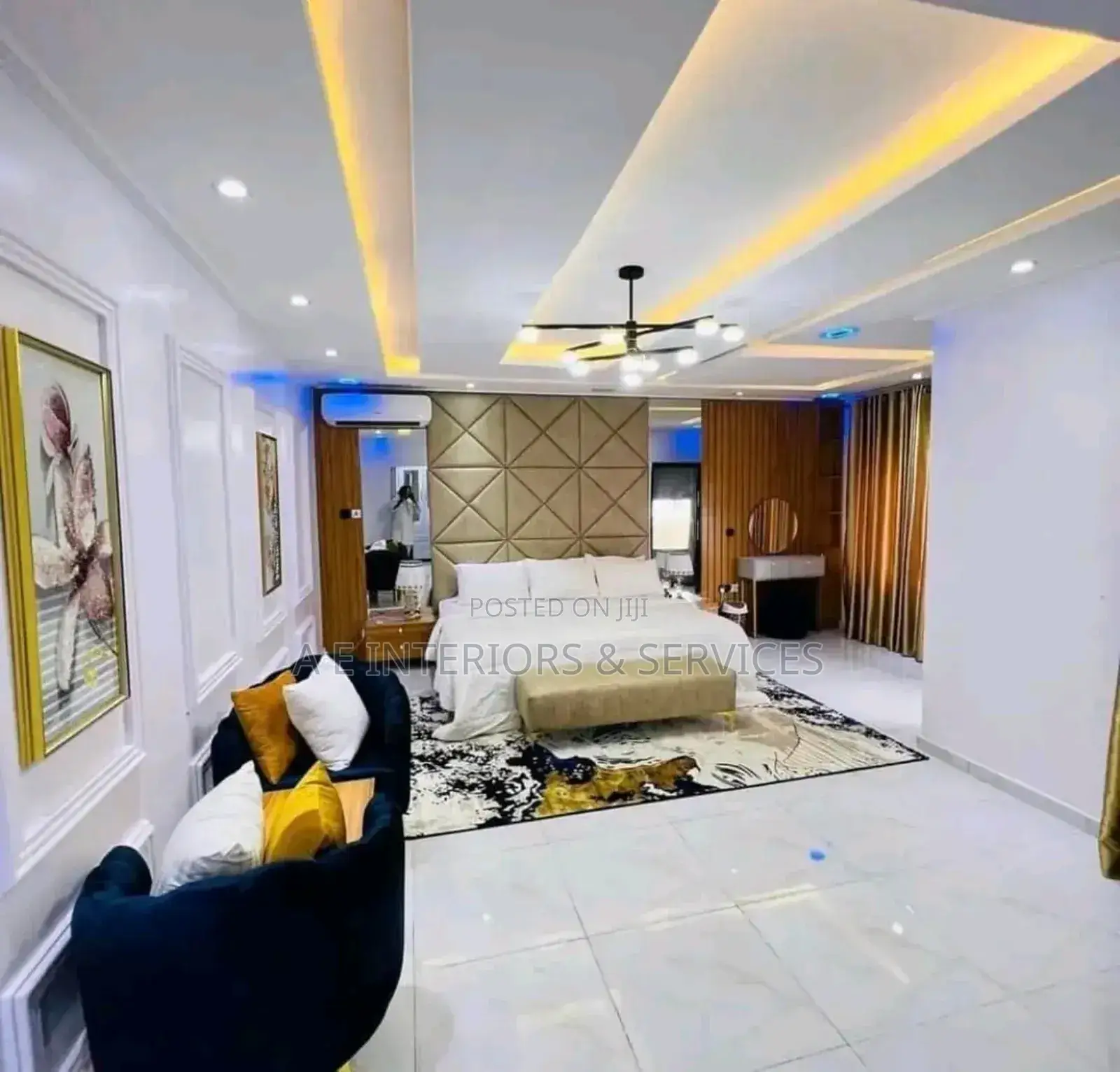 Unique Pop Ceilings, Console Wall Skimming Interior Design