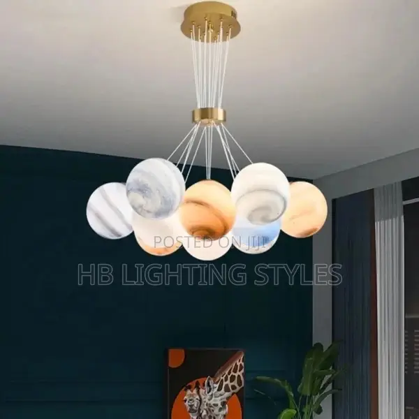 Creative Nordic LED Planets Glass Ball Pendant Lamp
