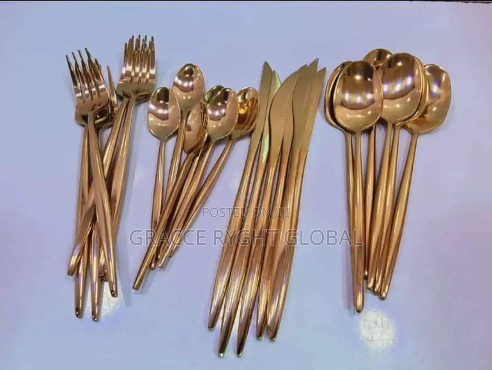 Gold Pencil Handle Cutlery
